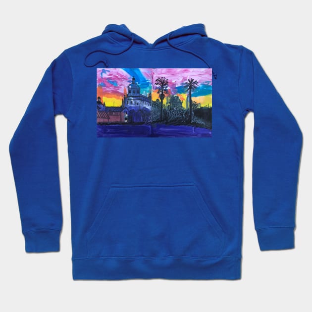 Pasadena City Hall Sunset Hoodie by ElizaC